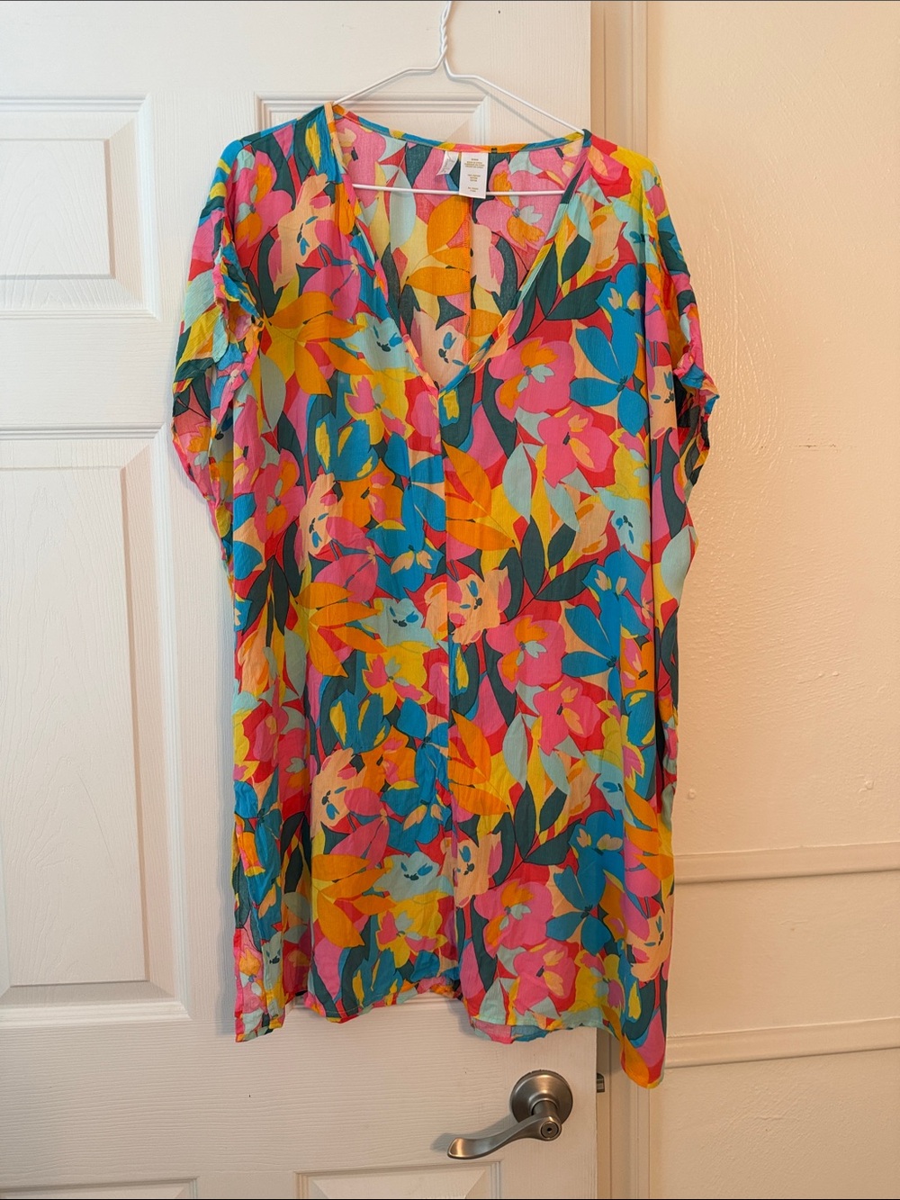 Anne Cole Bright Floral Multicolor Swim Coverup